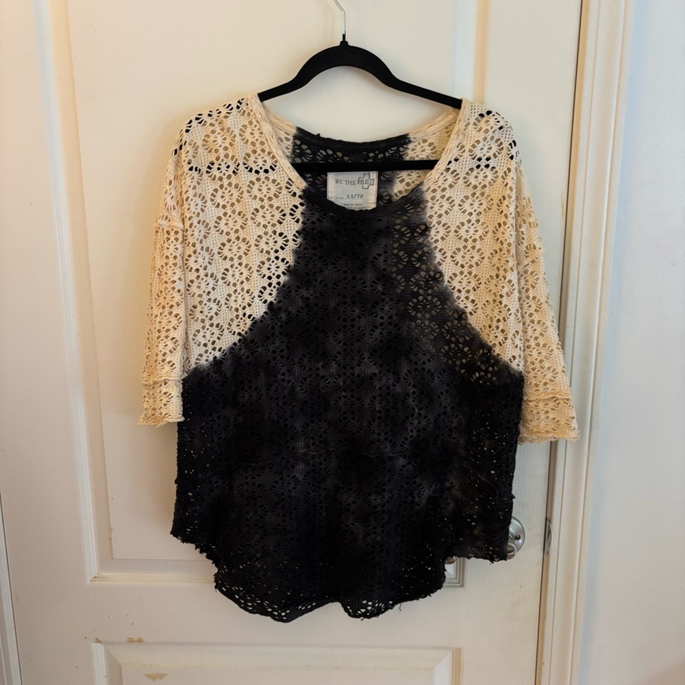 Free People crotchet top